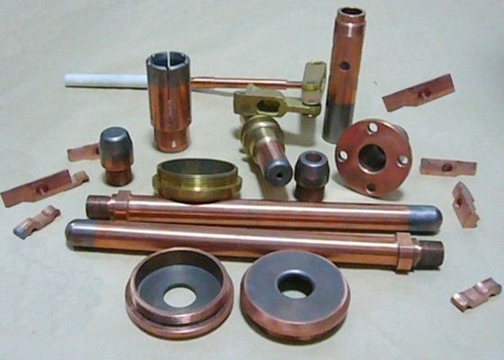 Mechanical Polished / Ground Tungsten Copper Alloy Parts 60%-95% Purity