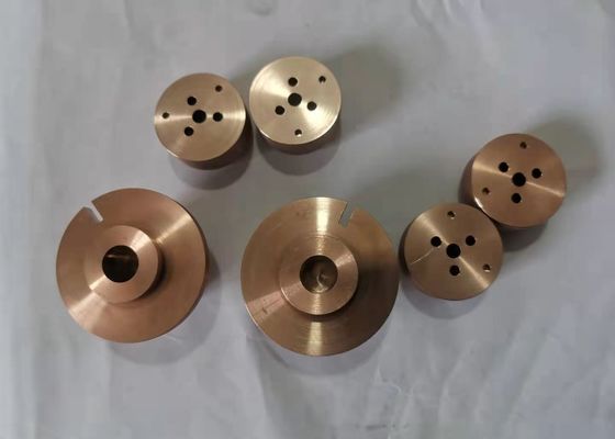 Fabricated Tungsten Copper Alloy WCu Alloy Copper Electrodes In Welding Line